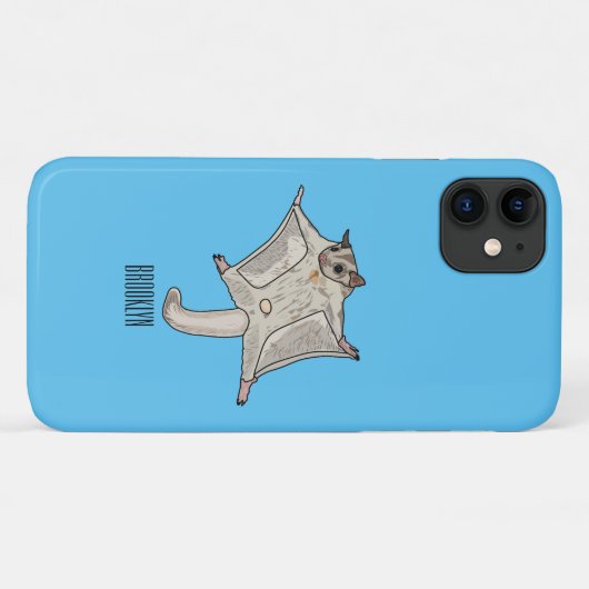 Cartoon suikerzweefvliegtuig Case-Mate iPhone case (Achterkant (horizontaal))