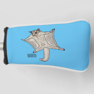 Cartoon suikerzweefvliegtuig golfheadcover