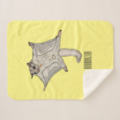 Cartoon suikerzweefvliegtuig sherpa deken (Voorkant (horizontaal))