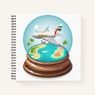 Cartoon Summer Cristal Ball Notitieboek