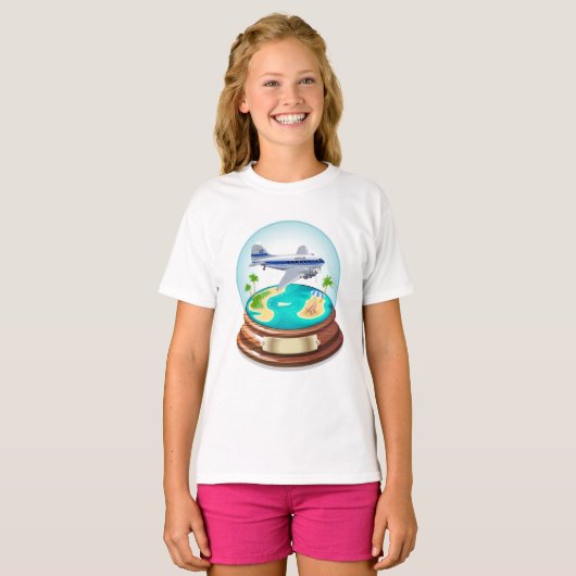 Cartoon Summer Cristal Ball T-shirt (Voorkant volledig)