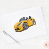 Cartoon super auto ovale sticker (Envelop)