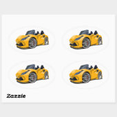 Cartoon super auto ovale sticker (Vel)