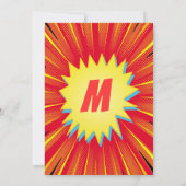 Cartoon Superhero Comédie Carte de remerciements p (Dos)