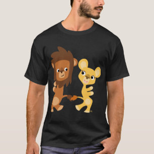 Cartoon T-shirt voor het dansen van Lion en Liones