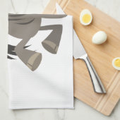 Cartoon Tap Dancing Wildebeest Serviette de cuisin (Quart Plié)