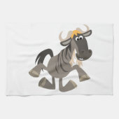 Cartoon Tap Dancing Wildebeest Serviette de cuisin (Horizontal)