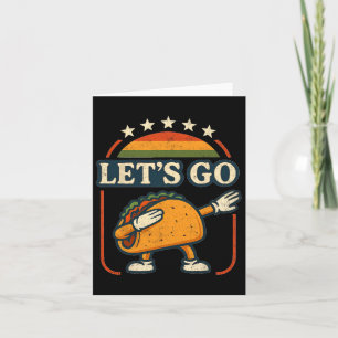 Cartoon Tarief Taco Dab Kunstwerk Retro Zonsonderg Kaart