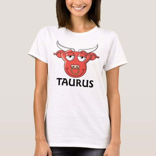 Cartoon Taurus Red Bull T-shirt (Voorkant)