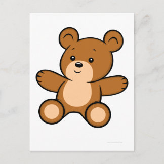 Cartoon Teddy Bear Briefkaart