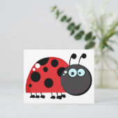 Cartoon-teken voor Ladybug Briefkaart (Staand voorkant)