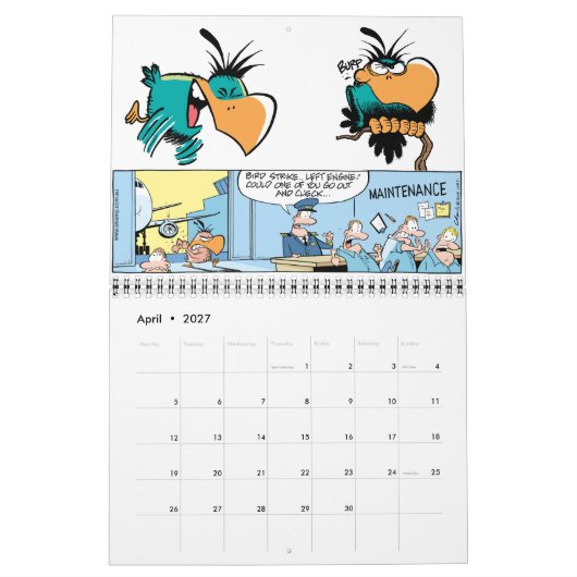 Cartoon-tekentalender Kalender (Apr 2027)