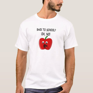 Cartoon Terug naar school Apple T-shirt