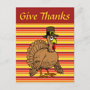 Cartoon Thanksgiving van Turkije Kaart