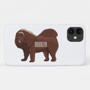 Cartoon Tibetan Mastiff iPhone 11 Hoesje
