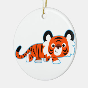 Cartoon Tiger over het Ornament van de Prowl