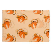 Cartoon Tigers:  print voor kinderen Kussensloop (Achterkant)