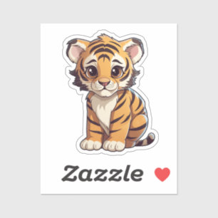 Cartoon tijger sticker