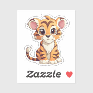 Cartoon tijger sticker