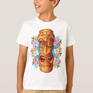 Cartoon Tiki Statue T-shirt
