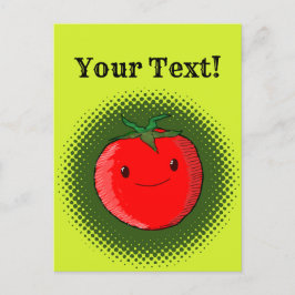 Cartoon tomatentrekkend Briefkaart