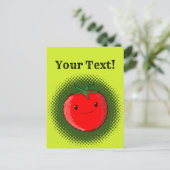 Cartoon tomatentrekkend Briefkaart (Staand voorkant)