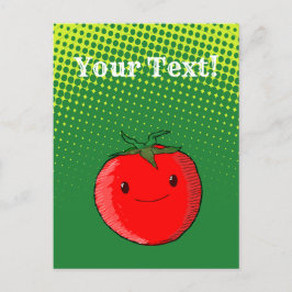 Cartoon tomatenttekening met verloop Briefkaart