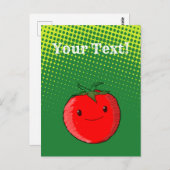 Cartoon tomatenttekening met verloop Briefkaart (Voorkant / Achterkant)
