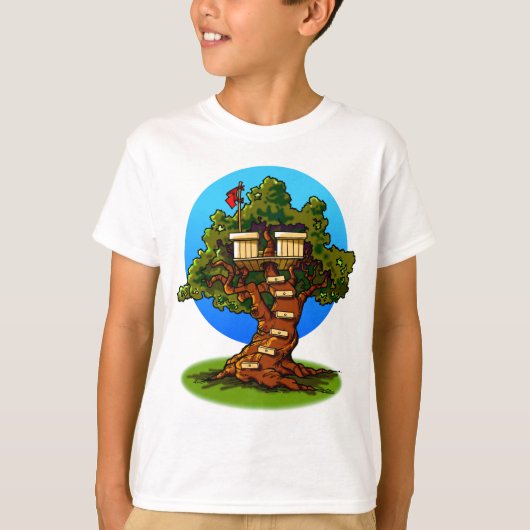 Cartoon Treehouse T-shirt (Voorkant)