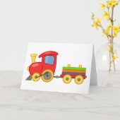 Cartoon trein kaart (Gele Bloem)