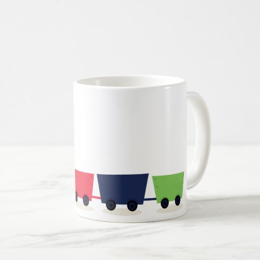 Cartoon trein koffiemok (Voorkant rechts)