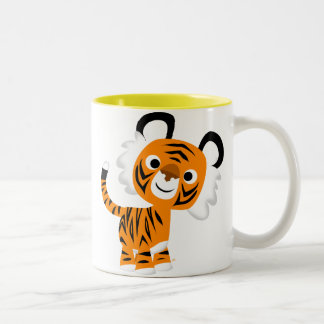 Cartoon très curieux Tiger Mug