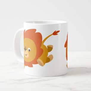 Cartoon très rapide Lion Jumbo Mug