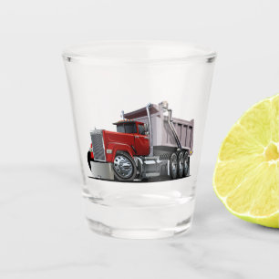 Cartoon truck borrelglas shot glas