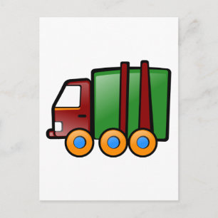Cartoon Truck Briefkaart