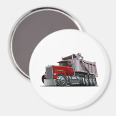 Cartoon truckmagneet magneet (Voorkant / Achterkant)