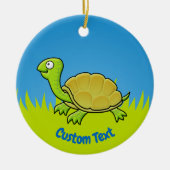 Cartoon Turtle Ceramic Ornament (Voorkant)