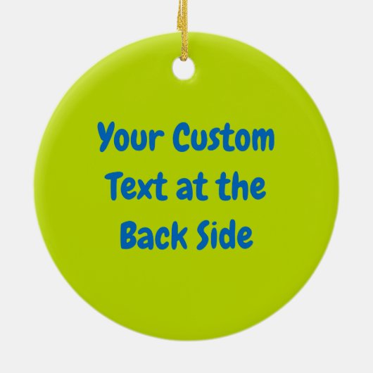 Cartoon Turtle Ceramic Ornament (Achterkant)