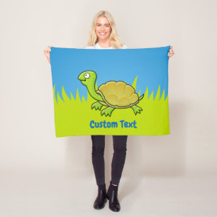 Cartoon Turtle Fleece Blanket Deken
