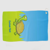 Cartoon Turtle Golfhanddoek (Horizontaal)