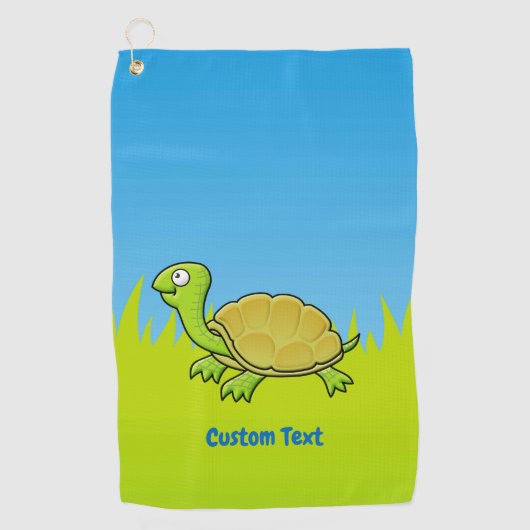 Cartoon Turtle Golfhanddoek (Voorkant)