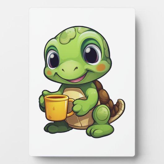 Cartoon turtle illustration Copy Copy Copy Copy Co Fotoplaat (voorkant)