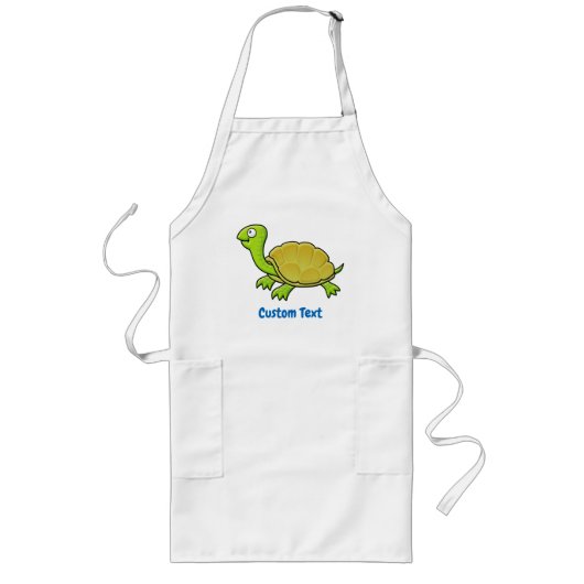Cartoon Turtle Long Schort (Voorkant)