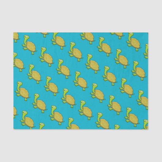 Cartoon Turtle Tissuepapier (Voorkant)