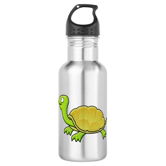 Cartoon Turtle Waterfles (Voorkant)