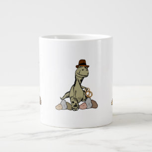 Cartoon Tyrannosaurus Dinosaur Explorer Extra Grote Mok