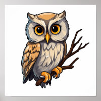 Cartoon uil illustratie