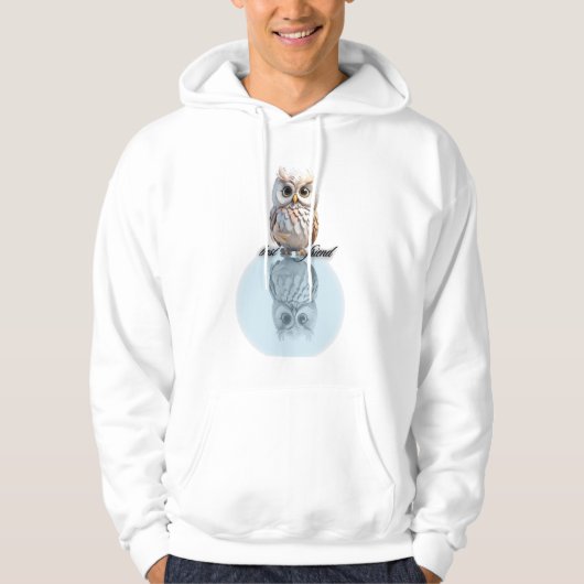 Cartoon Uil ontwerp Hoodie (Voorkant)