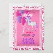 Cartoon Unicorn Birthday Kaart (Voorkant)