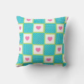 Cartoon Unicorn chambre enfants jeter oreiller (Verso)